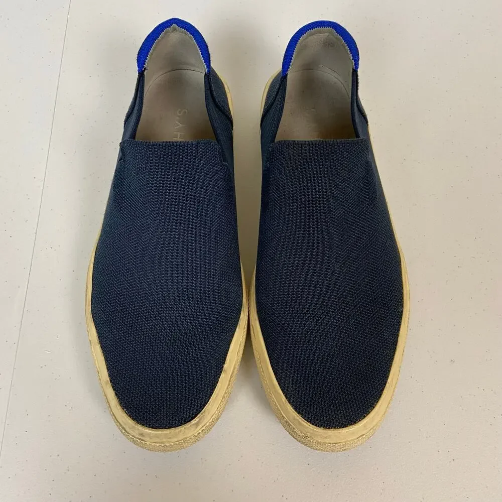 Rothy's The Original Slip On Sneaker Shoes Unisex M9 W10.5 Navy Blue Casual